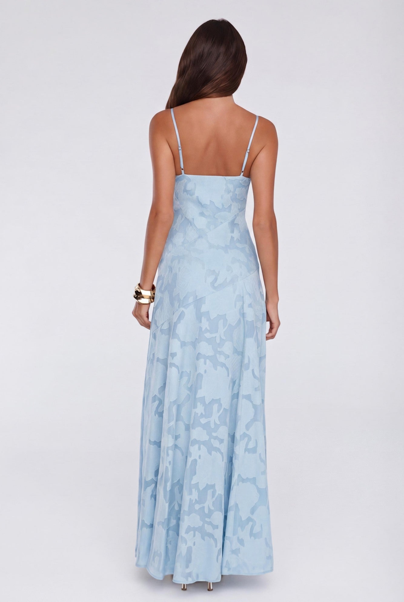 Dancing Spark Maxi Dress Light Blue
