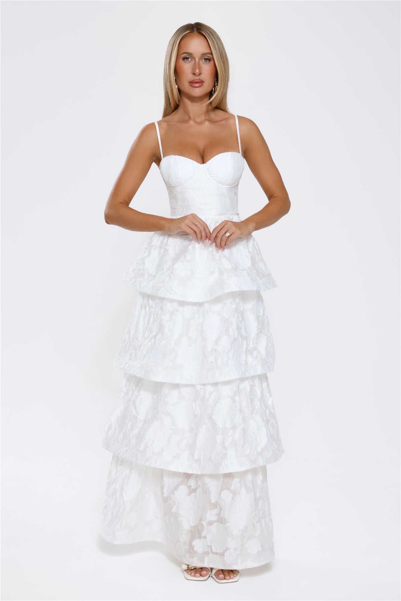 Elevated Desire Maxi Dress White