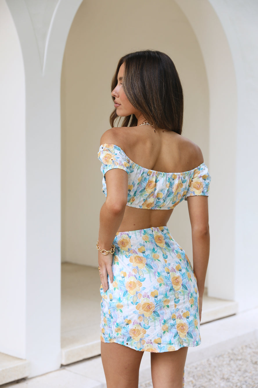 Light Hearted Crop Top Floral