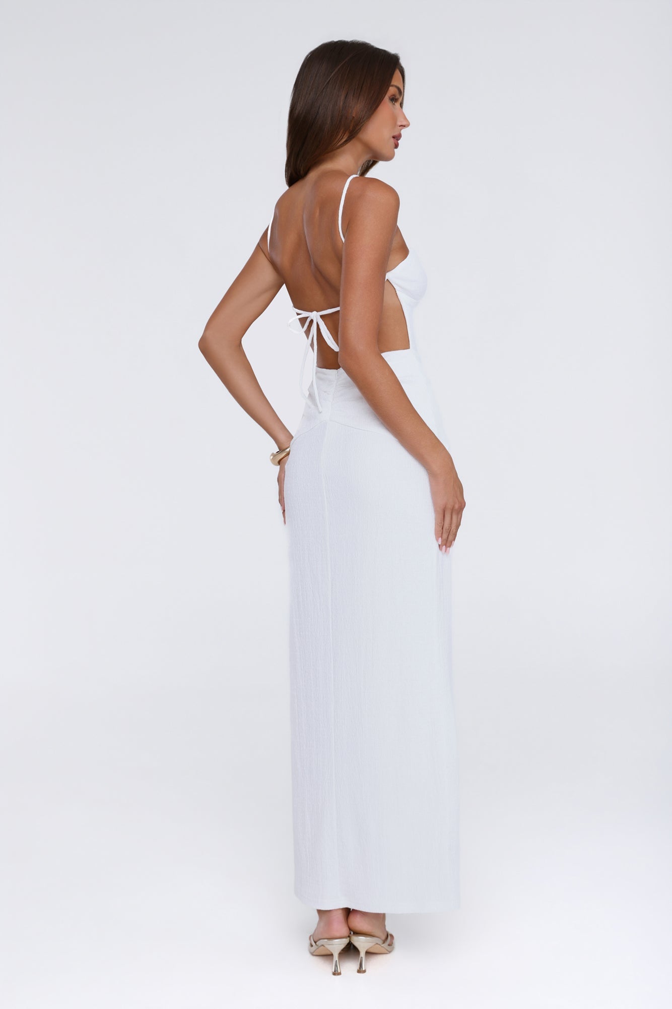 Soft Sunbeam Maxi Dress White