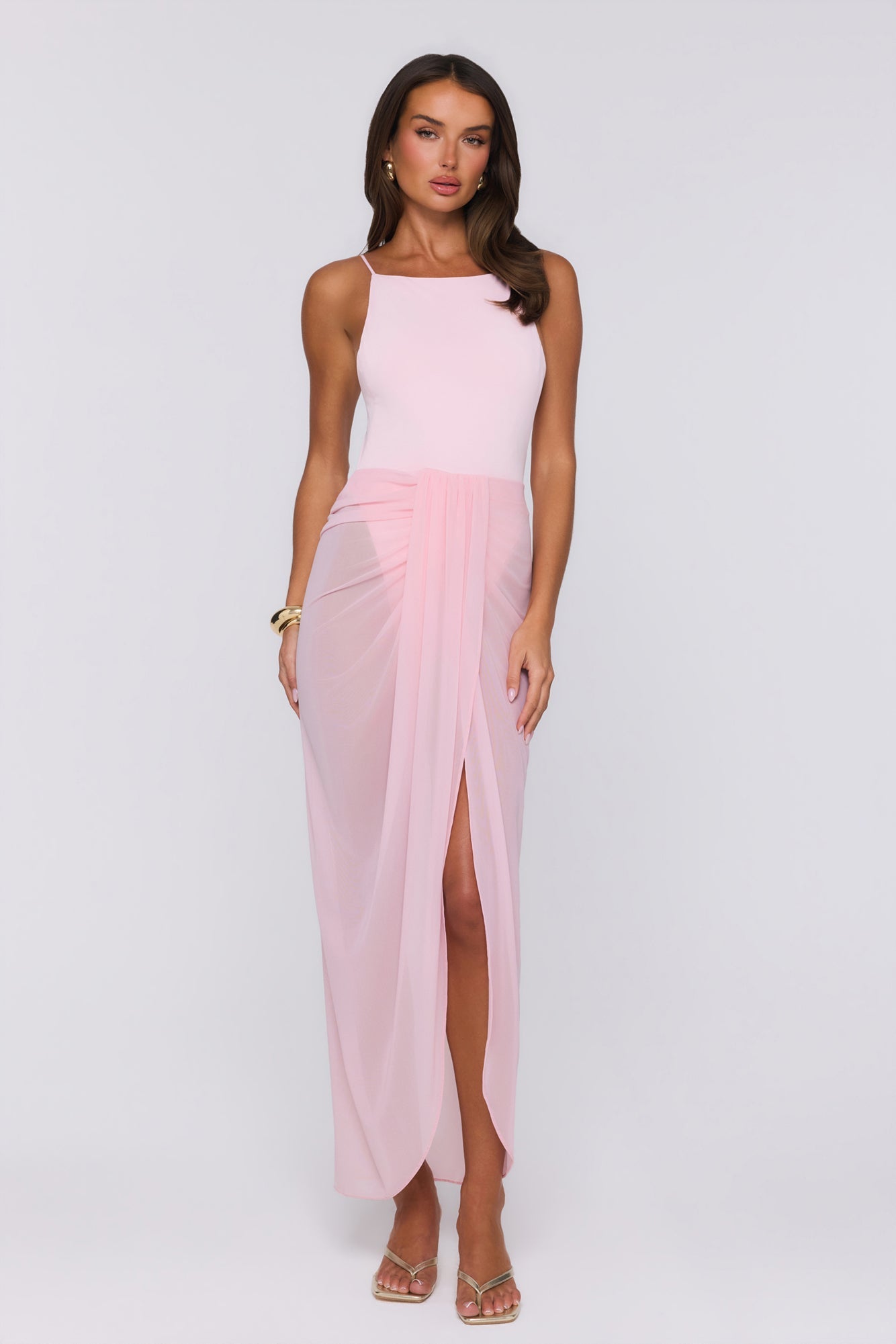 Sea Foam Dreams Maxi Dress Pink