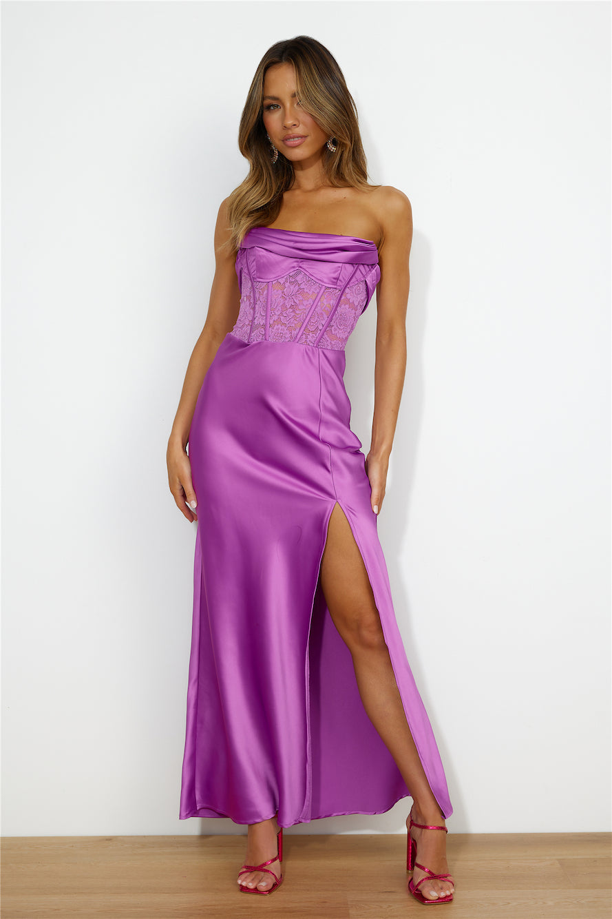 Swan Lake Maxi Dress Purple