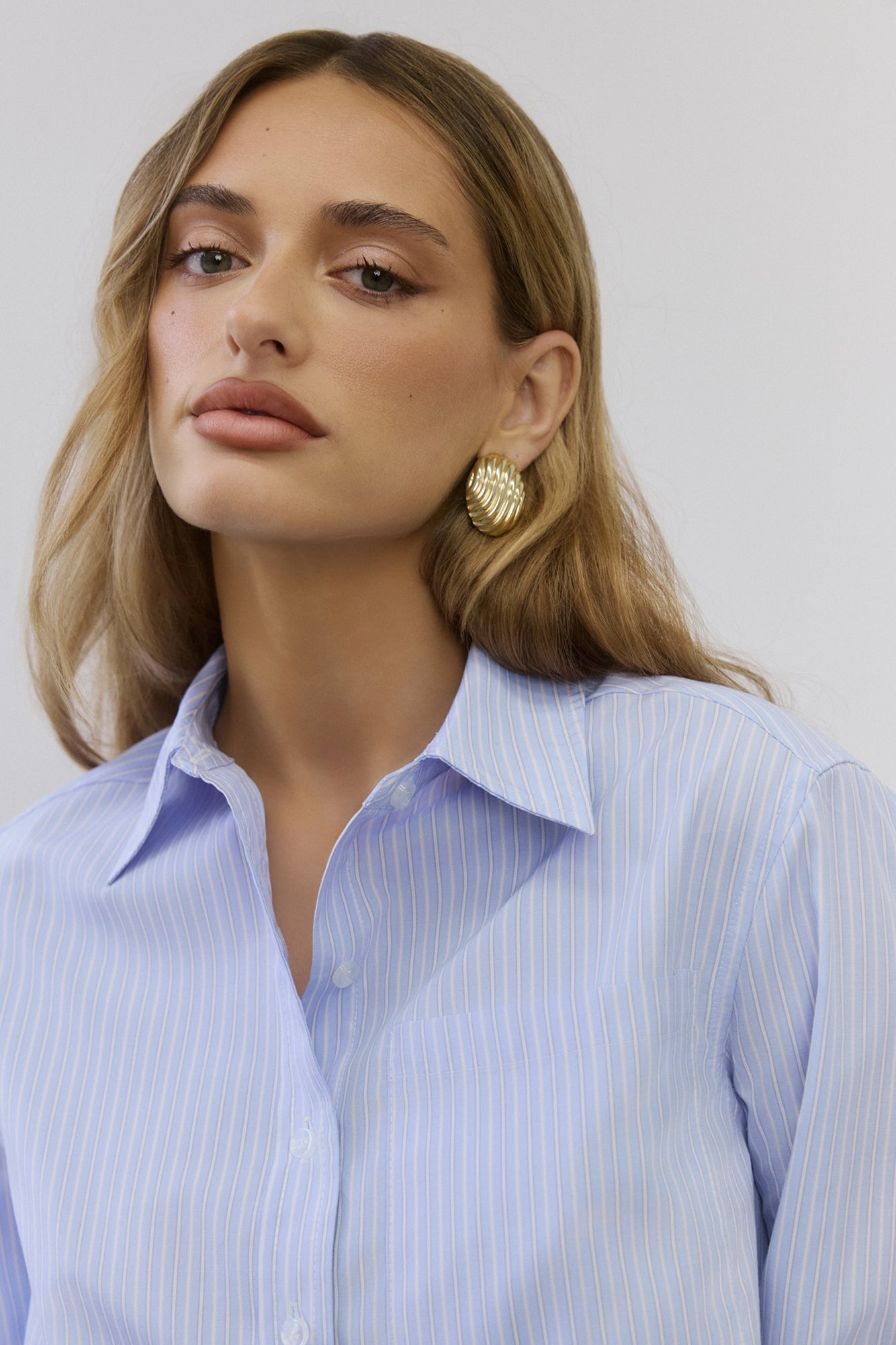 Luxe Leadership Long Sleeve Shirt Blue