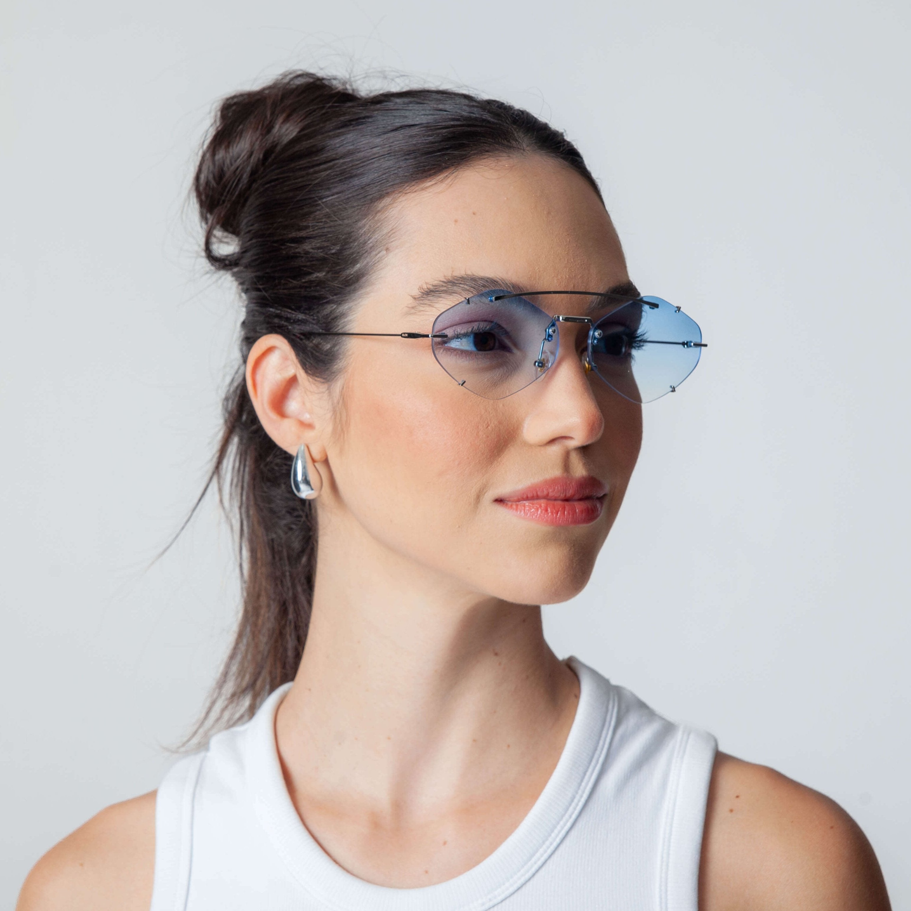 Diamond Sunglasses - Blue