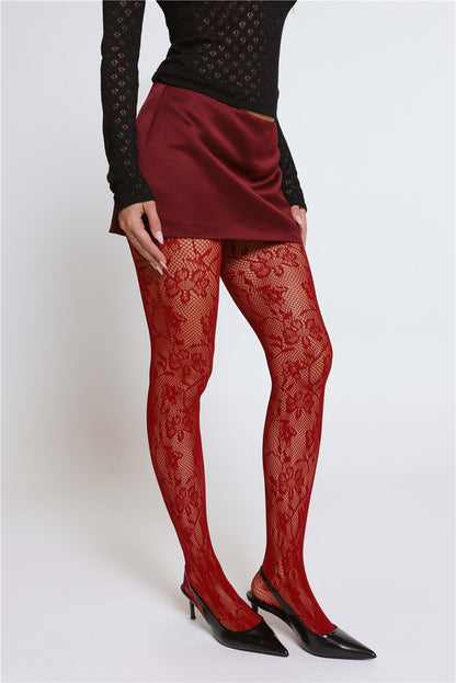 Boss Babe Energy Satin Mini Skirt Wine
