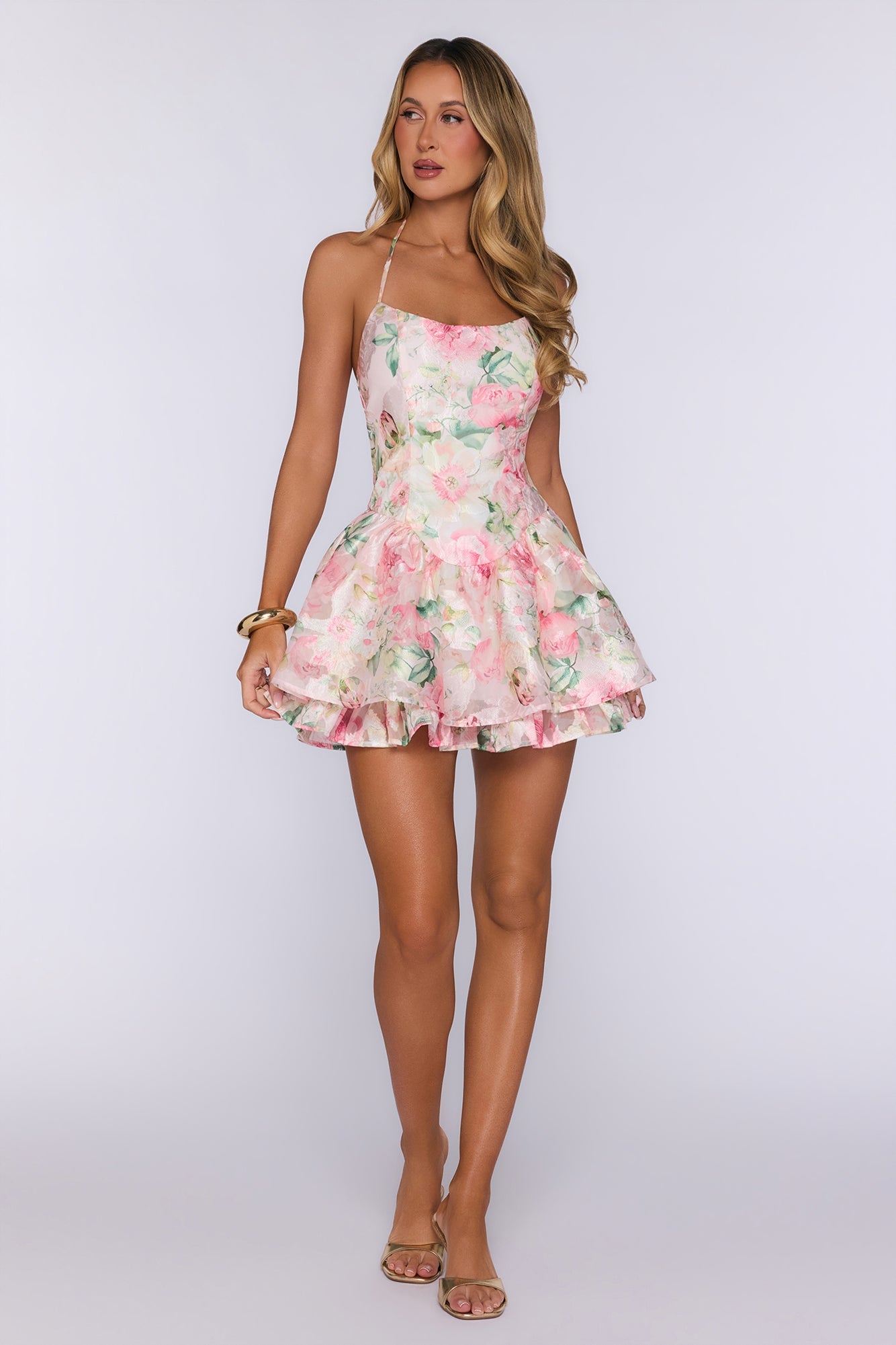 Lights Camera You Mini Dress Floral