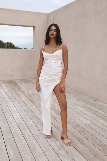 White Sand Oasis Maxi Dress Pink