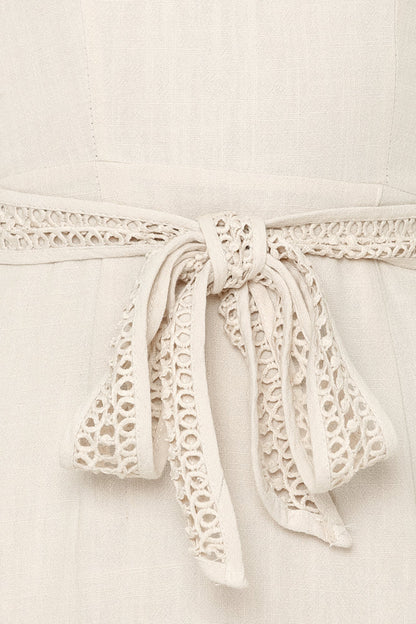 Follow My Lead Dress Beige