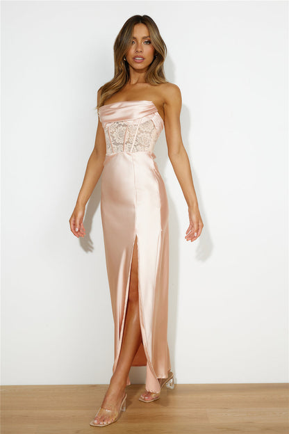 Swan Lake Maxi Dress Light Peach