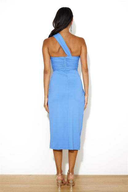 Fit In Everywhere Midi Dress Blue