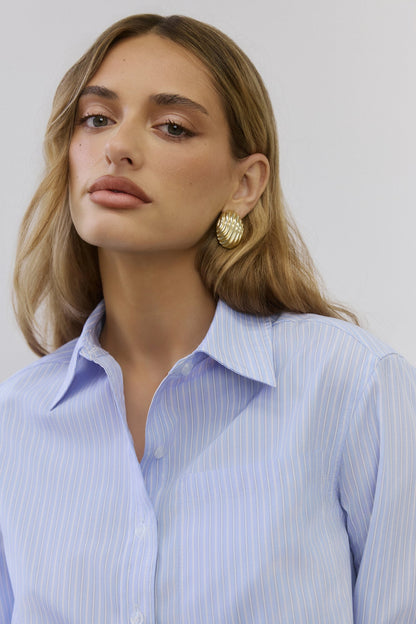 Luxe Leadership Long Sleeve Shirt Blue