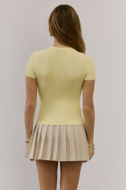 Rewrite The Rules Knit T-Shirt Yellow