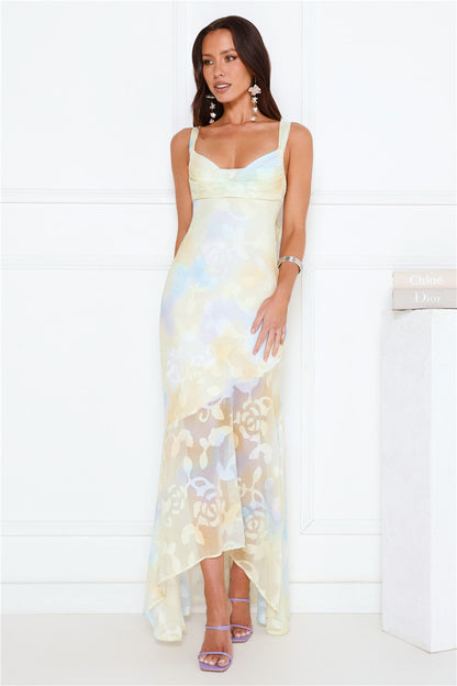Lush Style Maxi Dress Yellow