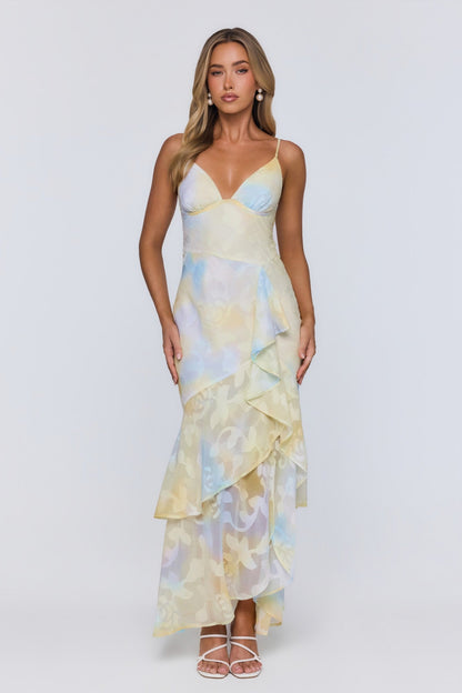 Hidden Sun Maxi Dress Yellow