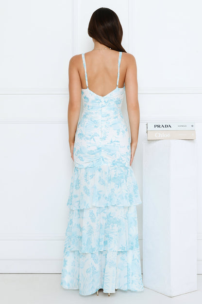 Too Pretty Tonight Maxi Dress Blue