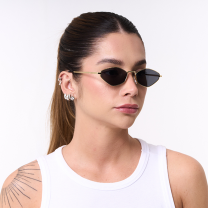 Capri Sunglasses - Gold | Black