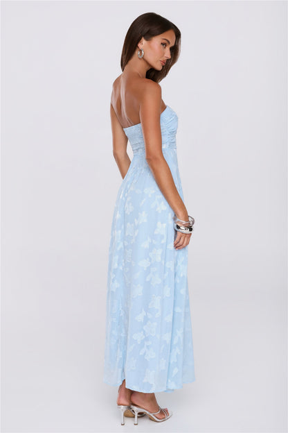 Dress Ready Strapless Maxi Dress Blue