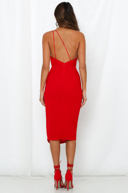 Taking It Back Dress Red