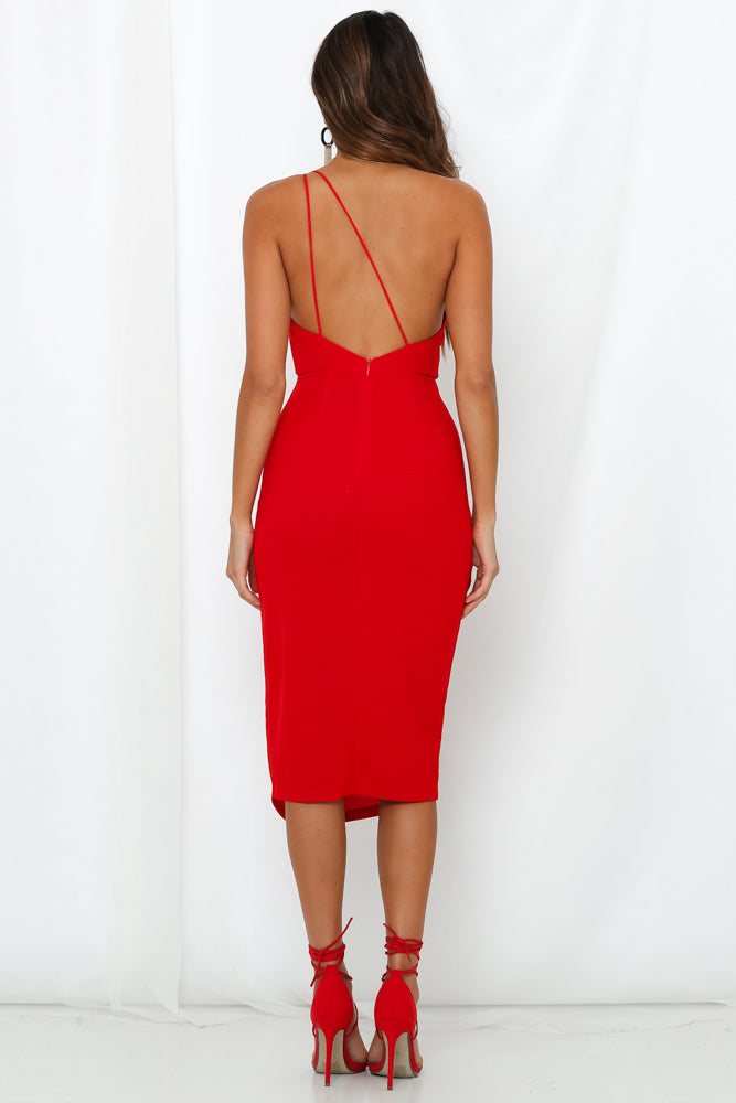 Taking It Back Dress Red