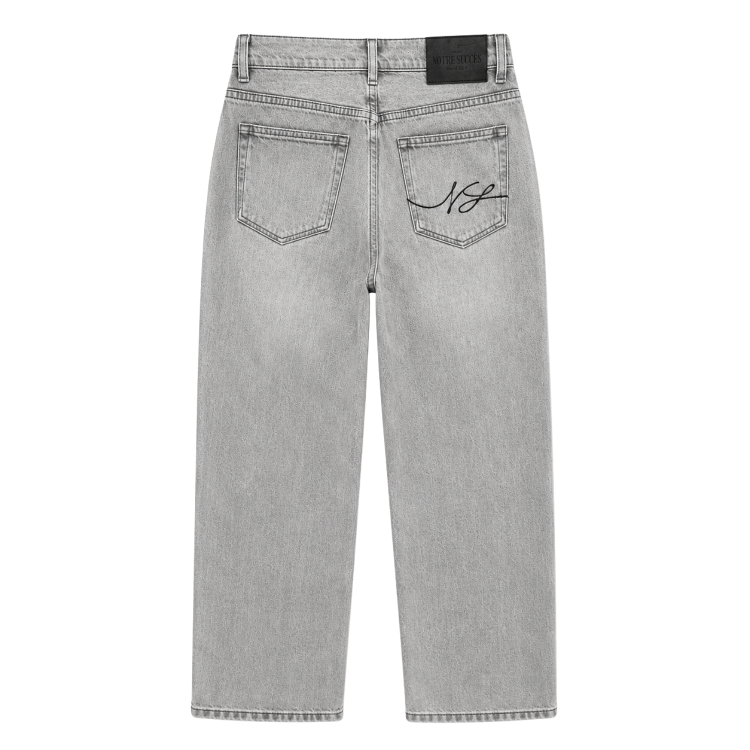 Relaxed Straight Fit Jeans Grey